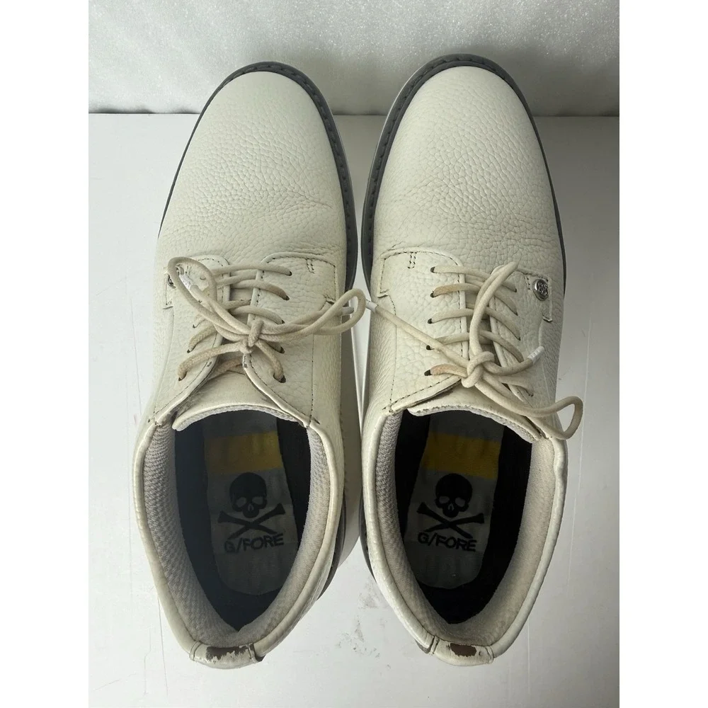G/FORE Gallivanter Golf Shoes Mens 7 Pebble Grain Leather STYLE: GMF000001 S/MNT